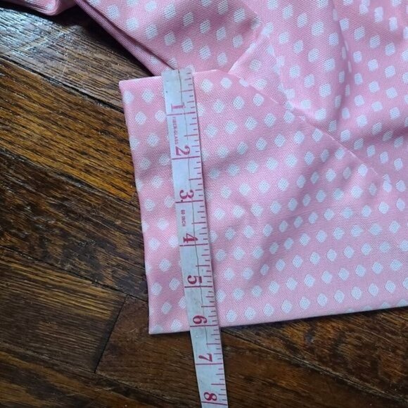 Vintage 60s Mod Pink White Polka Dot Pinup Rockabilly Dress - Picture 14 of 15